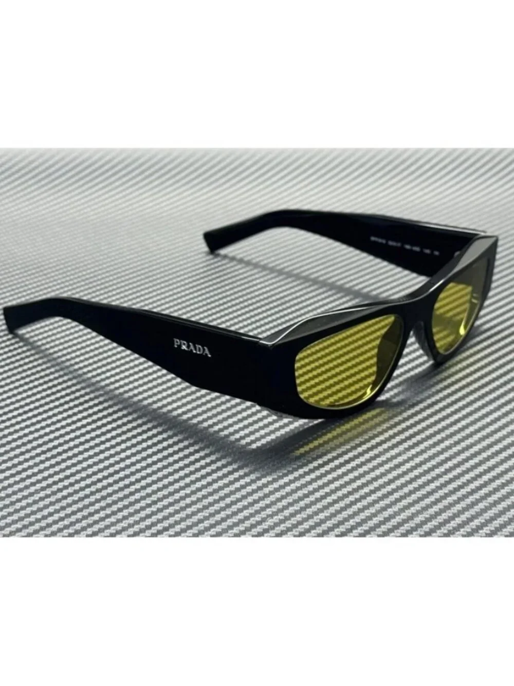 New PRADA Men Black Sunglasses 52-17-145